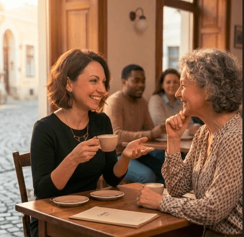 woman in coffe shop